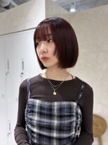 エレノア アネックス 枚方(Eleanor ANNEX) レイヤーボブ/切りっぱなしボブ/カシスピンク/枚方