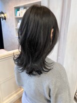 キャアリー(Caary) 福山人気ダークグレージュ艶髪美髪くびれ簡単小顔顔まわりヘア