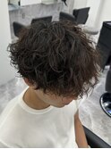 リバースセンターパート/ニュアンスパーマ/ダウンバング/MEN'S