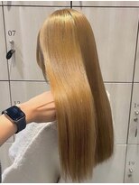 アース 郡山コスモス通り店(HAIR&MAKE EARTH)&nbsp;艶感たっぷりのミルクティーベージュロング