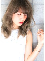 ヘアサロン ガリカ 表参道(hair salon Gallica) ☆　ナチュラルウルフ × セミロング　外国人風スタイル　☆