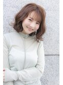 大人可愛い伸ばしかけロブヘア　池袋