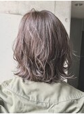 アッシュベージュ外ハネボブ