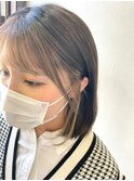 20代30代40代インナーカラーナチュラル透明感大人可愛い艶髪ボブ