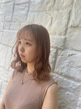 ラミ(L'ami) シースルーバング×ミディアム