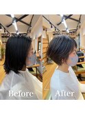 【Before After】多毛さんの為の大人ショート　Lino 吉祥寺