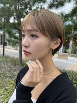 ジーナ 船橋(Zina)&nbsp;髪質改善＊ぱっつんショートグレージュカラー＊美髪【Zina船橋】