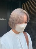 【柴田優香】ホワイトミルクティー金髪ハイトーンカラー<表参道>