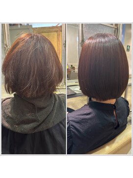 ロジェ(loje) 【loje】髪質改善/縮毛矯正　ふんわりさせながら癖伸ばし/kanou