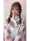 編み込みツインあみおろし☆