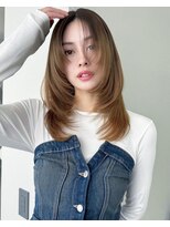 ソヨン 栄2号店(SOYON)&nbsp;イメチェン/ウルフヘア/レイヤーカット/こなれミディ/大人前髪