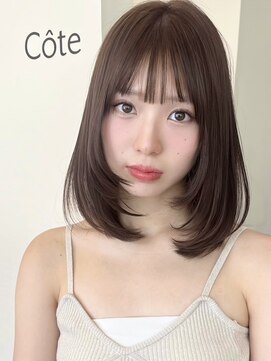 コート 表参道(Cote) Cote 美髪/オリーブベージュ/セミディ//カットレイヤー