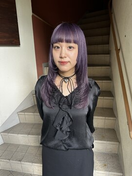 コレットヘアー ザモリオカ(Colette HAIR the MORIOKA) violet color×layer style