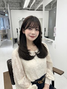 ハピネス 梅田茶屋町店(HAPPINESS) 韓国ヘア/レイヤー/顔まわりカット/ブリーチなし/グレージュ