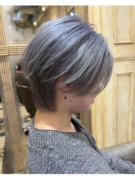 レリー バイ アルティナ 川越店(Lelie by artina) メンズカット_メンズブリーチ_アッシュグレー