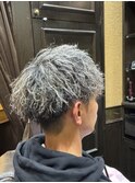 シルバーメッシュツイスパ/大宮/メンズカット/メンズパーマ