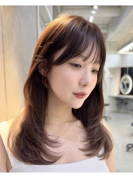 ロンドアヴァントゥス 池袋(Lond aventus) 韓国レイヤー/韓国風/ボブ/髪質改善/黒髪/ブリーチなし〔池袋〕