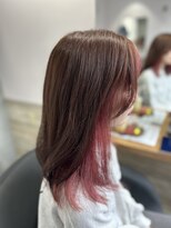 リーオオサカ(Lee Osaka) インナーカラー×ピンクベージュ/かれん