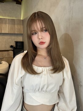 マスカリ(muscali) 星華,小顔,姫カットレイヤー,マロンベージュ