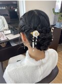 着物にも合うヘアセット！