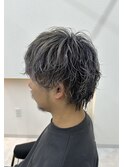 大人男性ニュアンスパーマ爽やかメンズカットハイライト