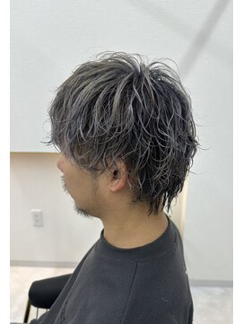 ヘアーメイク クーラ 行橋店(Hair make CURA) 大人男性ニュアンスパーマ爽やかメンズカットハイライト