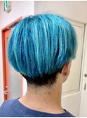 【シアンブルー/ハイトーンカラー】池袋美容室