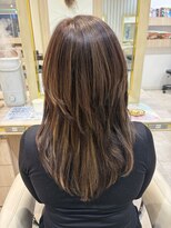 アッシュ 仙川店(Ash)&nbsp;30代40代50代脱白髪染めウルフレイヤー白髪ぼかしハイライト