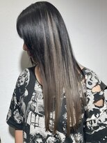 トレフ(Trefle)&nbsp;インナーカラー/アンブレラカラー/グレージュ×ブラック