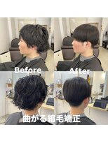 ザワン(The one)&nbsp;曲がる縮毛矯正/絶壁治し/縮毛矯正/ストレート/ラウンドマッシュ