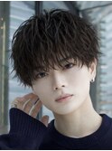 ラウンドマッシュ×ニュアンスパーマ