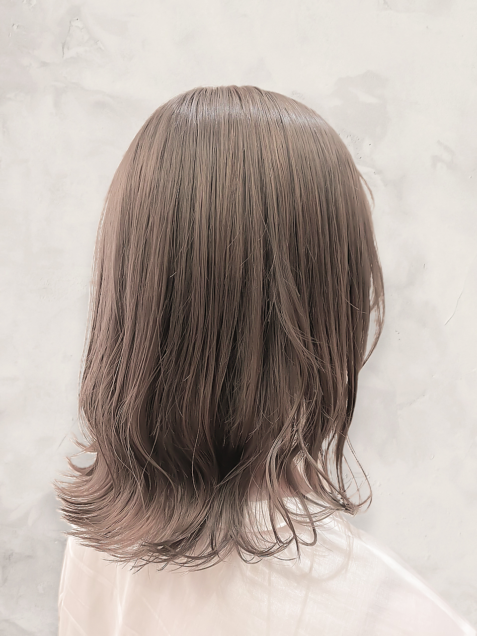 エルプラスヘアー 平尾店(L+hair) 大人可愛いブリーチなしグレージュカラー外ハネミディ春カラー