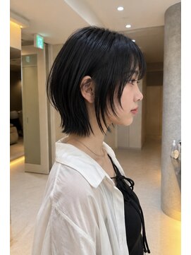 サンド 池袋 2nd(sand) ハッシュボブ/地毛風縮毛矯正/20代/30代/大人ボブ/レイヤーボブ