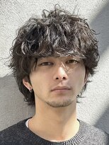 フィフス 大分(fifth)&nbsp;大分シャドウパーマメンズカットラウンドマッシュツーブロック