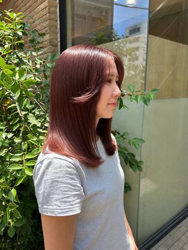 リサヘアーデザイン(RISA HAIR DESIGN) ブリーチなしワインレッド