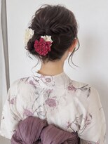 コト 福井大和田店(coto)&nbsp;福井大和田 ヘアセット シニヨン 浴衣ヘア
