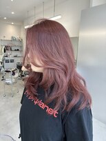 ケリー 水戸店(KELLY)&nbsp;ハイライト　×  ピンクグレージュ