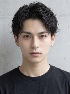 ヘッドストック 大和八木店(HEAD STOCK) 大人アップバングシャドウパーマニュアンスパーマツイストメンズ