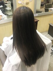 白髪染めでも赤味除去のダークアッシュ【before→after】