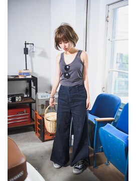 ミエル ヘア 新宿(miel hair) 【miel hair 新宿】かわいい系♪愛され小顔マッシュボブ♪