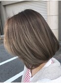 ボブグレージュ☆イルミナハイライト