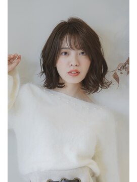 トロワエピ 表参道(Trois epis) 20代30代40代☆前髪大人かわいいシースルーバングゆるふわボブ