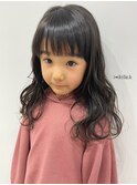 子供前髪くびれイヤリングカラーイメチェンラベンダーカラー
