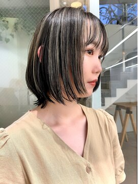 レコ 渋谷(LECO) ハイコントラストハイライトボブ