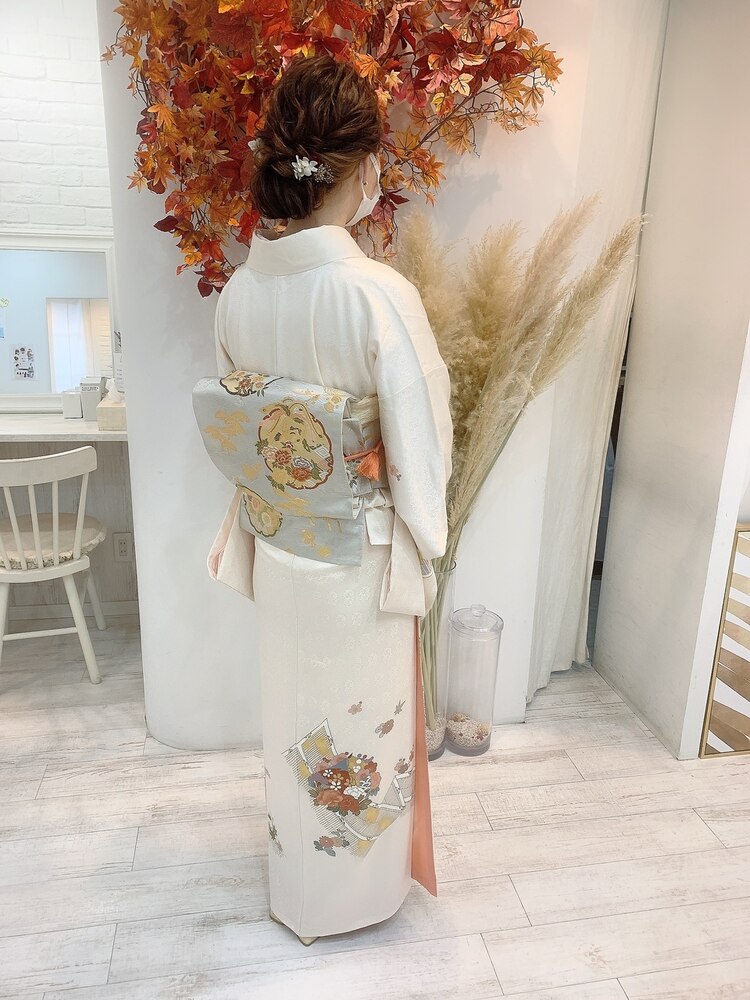 お宮参りへ☆ママ訪問着着付け＋ヘアセット：L134016772｜レア(Le