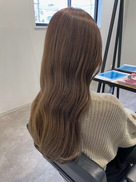 ナンバー(number+) 20代30代透明感オルチャンヘアミルクティベージュアッシュ