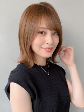 リヤン 表参道(lyann) ベビーバングボブルフナチュラルカールビターショコラベージュ