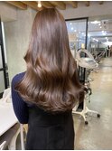 韓国風巻き髪!ブリーチなし透明感カラー 岐阜美容室