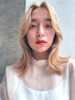 アンアミ シブヤ(Un ami shibuya)&nbsp;ハイトーン/ベージュカラー/くびれミディアム