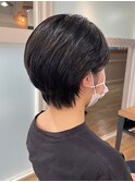 【BUZZbee四ッ井】コンパクトショート×透明感ダークブラウン